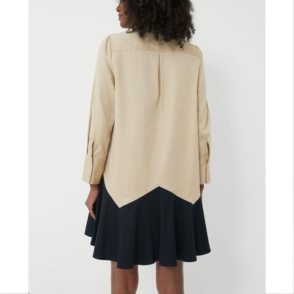 Tuckernuck Sand Roux Mini Long Sleeve Classic Chic Dress Size Small NWT - Picture 3 of 8